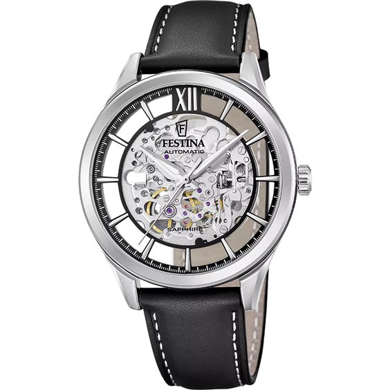 Orologio Festina Uomo SKELETON AUTOMATIC in Acciaio F20793/1 - F20793/1